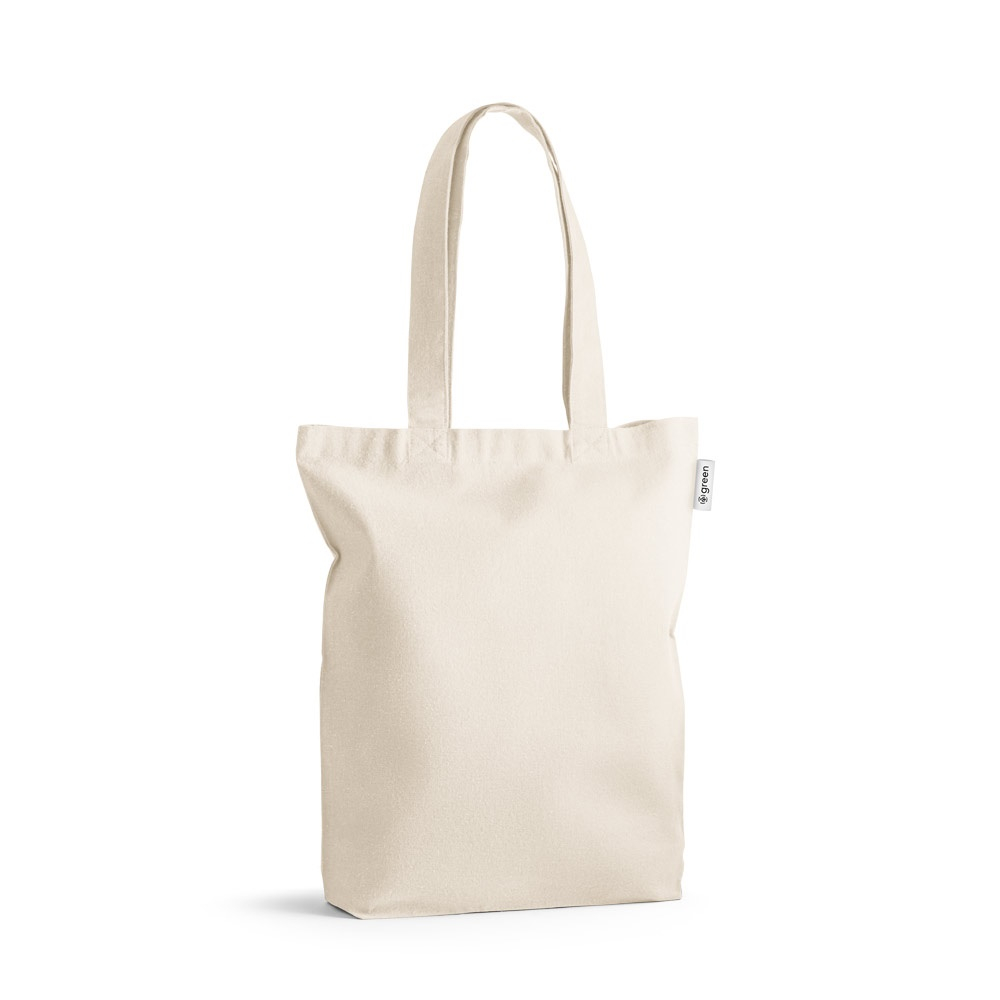 Tote bag publicitaire en coton recyclé 220g - GIRONA Naturel clair